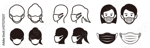icon of medical face mask 