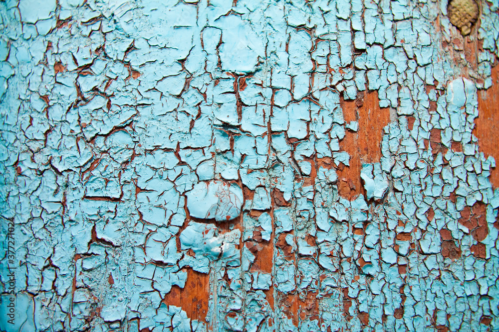 old painted cracked surface