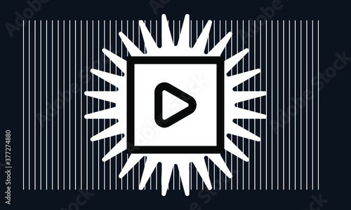 play button icon , vetcor symbol