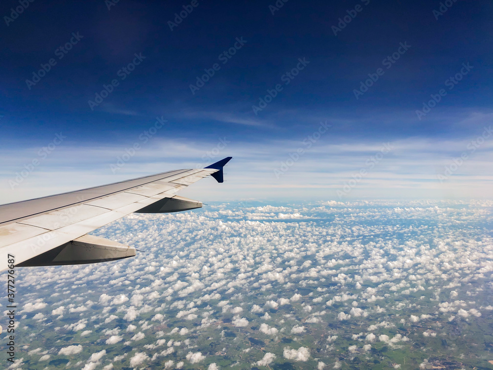 Obraz premium view from airplane window