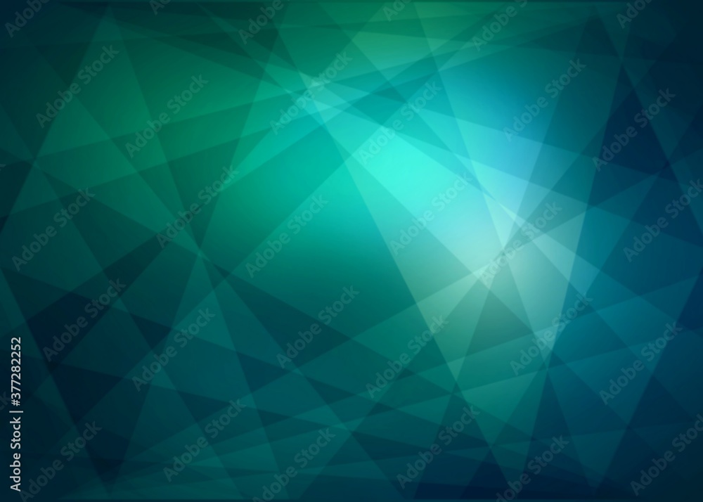 Emerald gloss texture. Green diamond abstract polygon pattern. Polished crystal background.