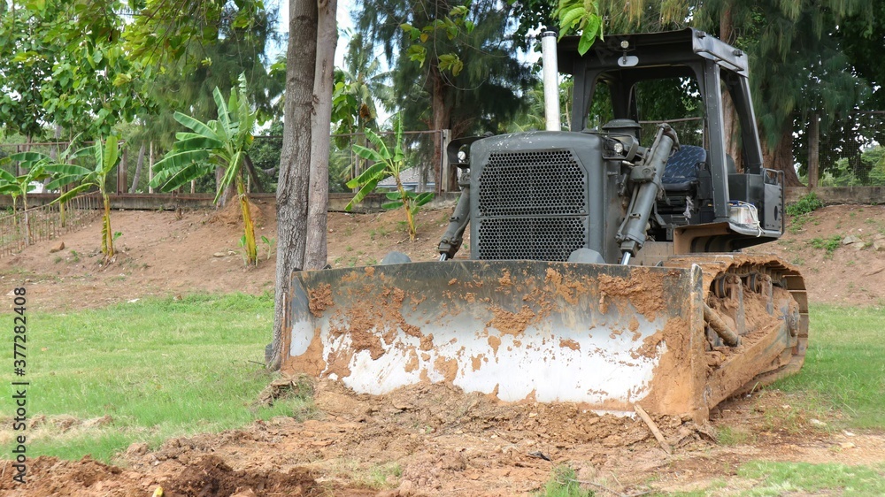 tractor working in the field
