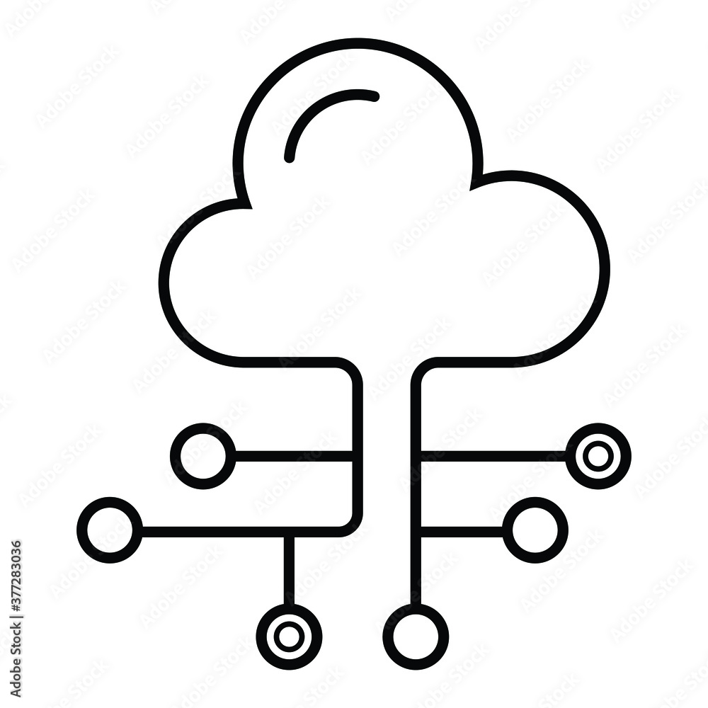 Big data analitics icon vector Big data analitics icon vector