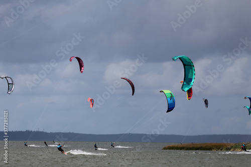 Power Kites, Kursiu Lagoon, Svencele Lithuania photo