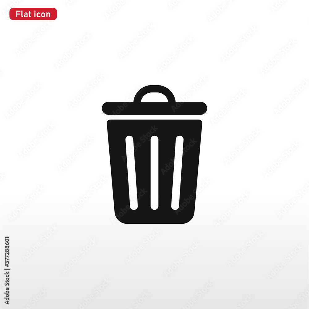 Trash can icon . Garbage sign Trash can icon . Garbage sign