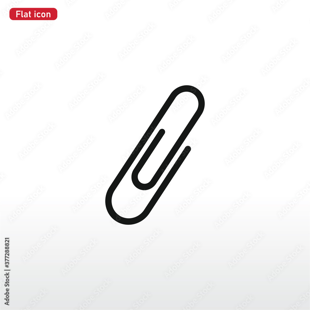 Paper Clip icon vector . Paperclip sign