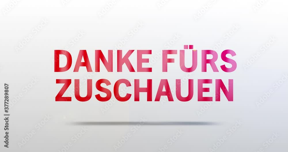 Danke fürs Zuschauen. Partikel Logo. Text Animation. Rotes Wort auf grauem Hintergrund. Hochwertiges Intro Danke fürs Zuschauen. Partikel Logo. Text Animation. Rotes Wort auf grauem Hintergrund. Hochwertiges Intro