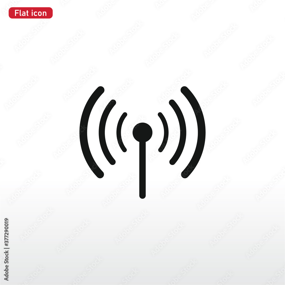 Signal icon vector . Wireless sign Signal icon vector . Wireless sign