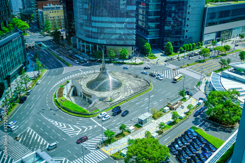 【愛知県】名古屋駅前　ロータリー都市風景【2020】