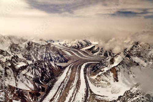 baltoro glacier , biafo glacier, hisper glacier, Karakorum range Pakistan  photo