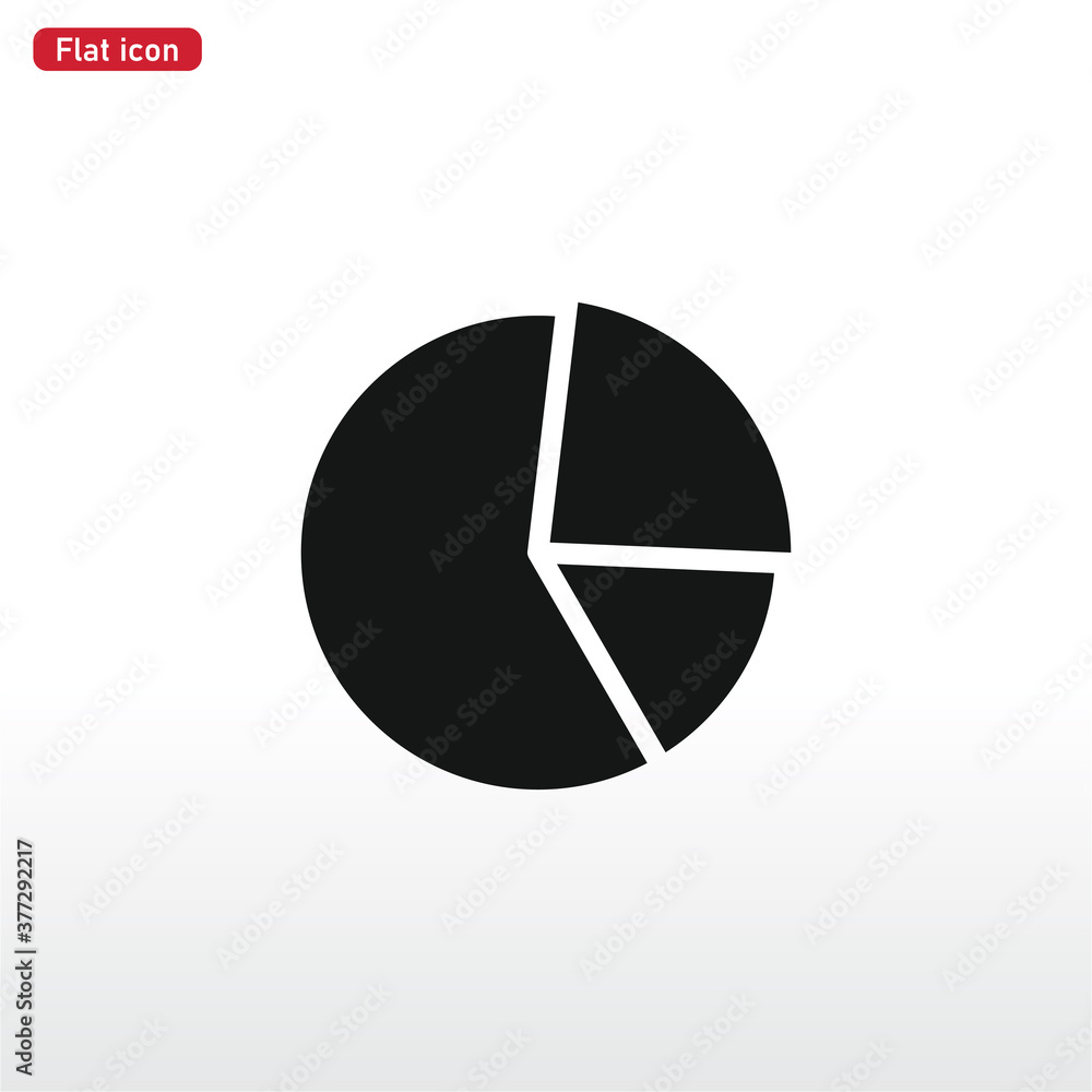 Pie chart icon vector . diagram sign Pie chart icon vector . diagram sign