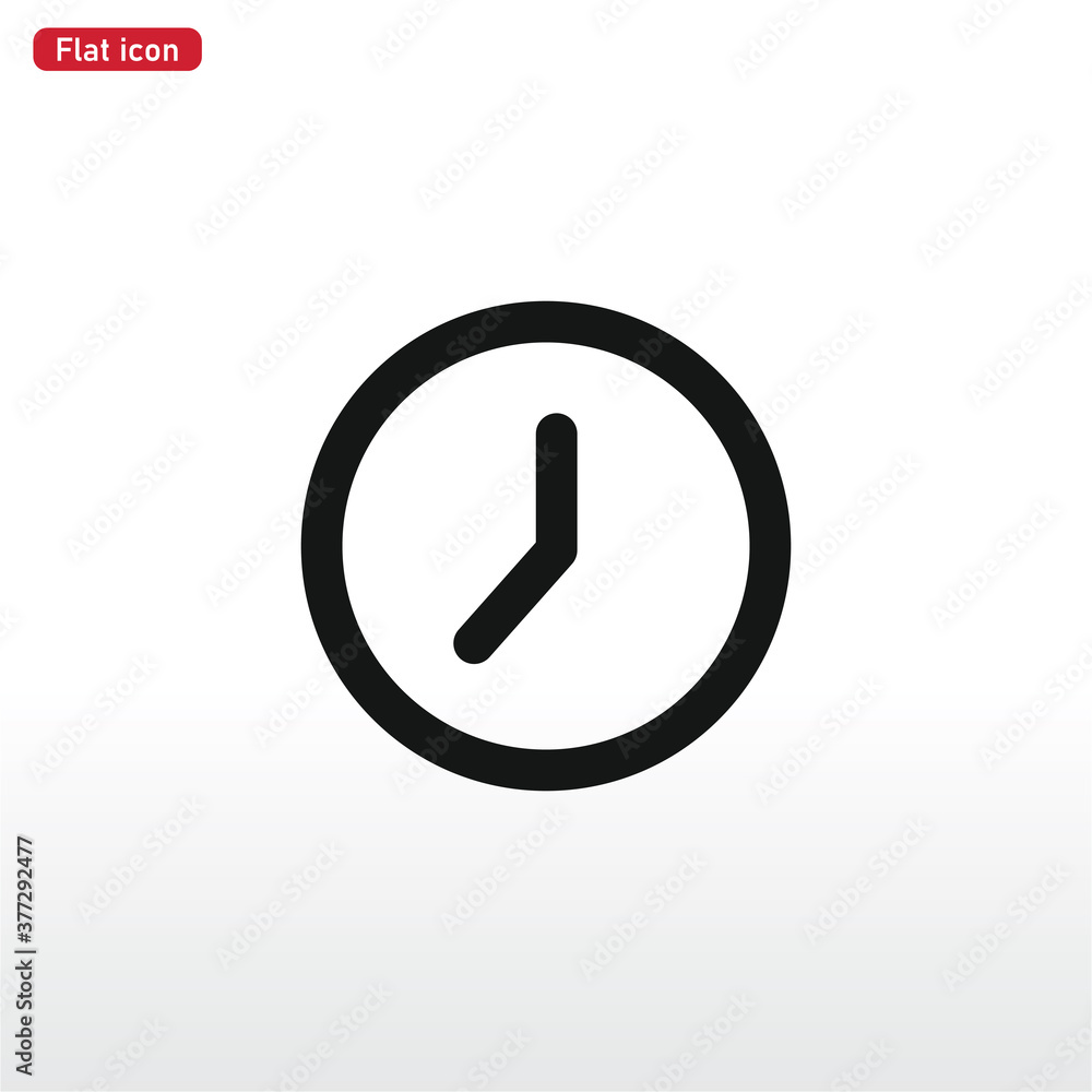 Clock icon vector . Time sign Clock icon vector . Time sign