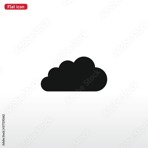 Cloud icon vector . Weather sign