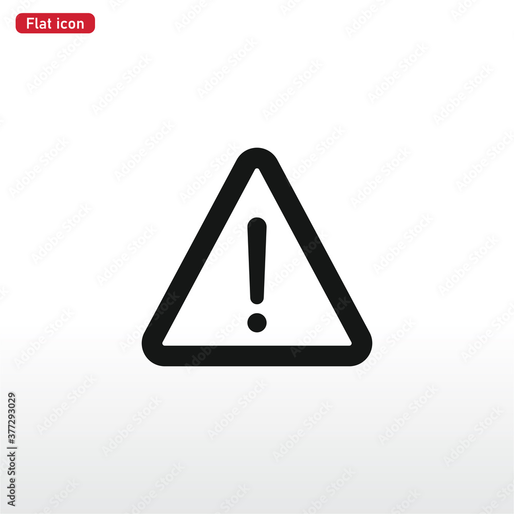 Warning icon vector . attention sign Warning icon vector . attention sign