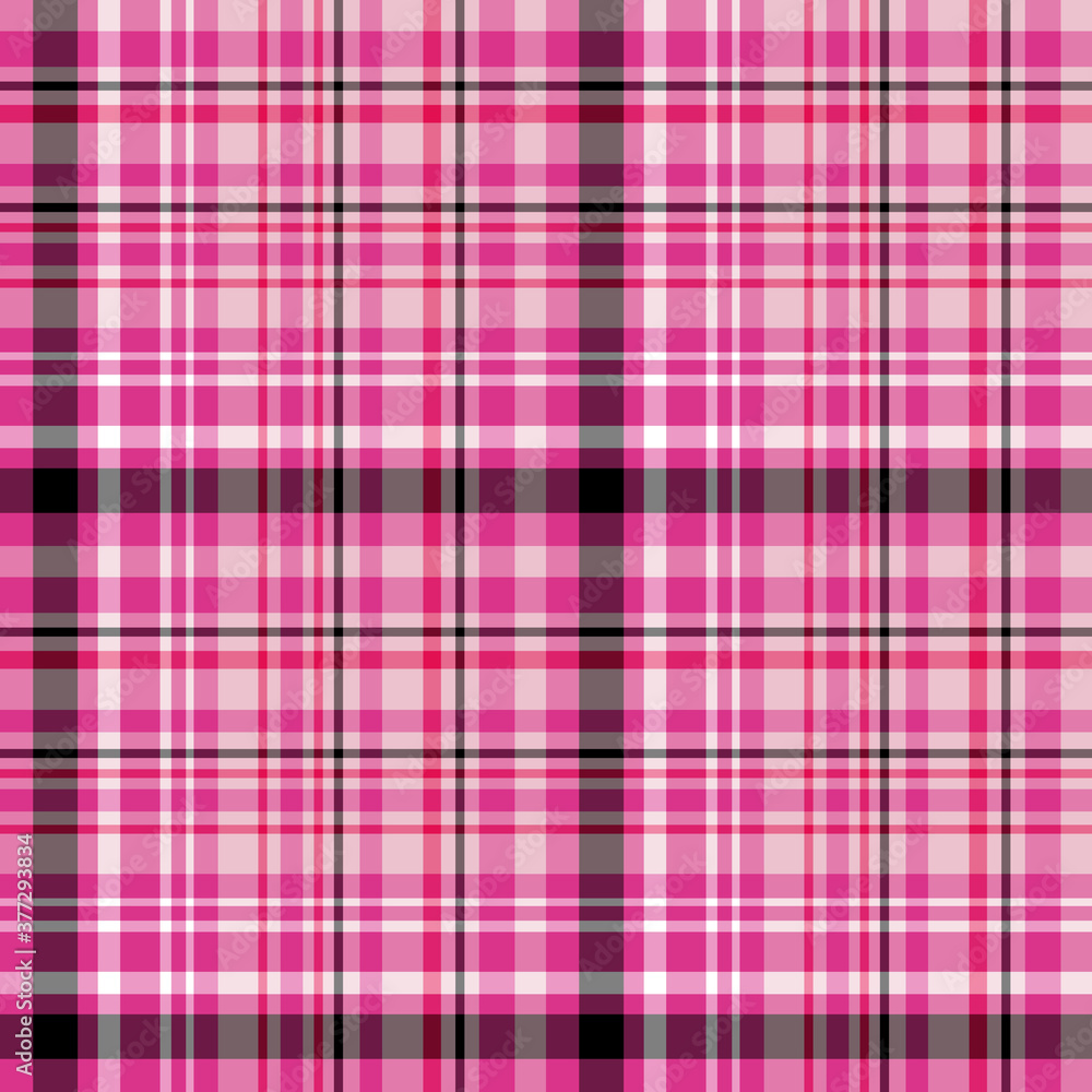 Seamless pattern in stylish pink and black colors for plaid, fabric, textile, clothes, tablecloth and other things. Vector image. Seamless pattern in stylish pink and black colors for plaid, fabric, textile, clothes, tablecloth and other things. Vector image.