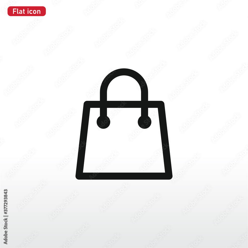 Shopping Bag icon vector . Shopping sign Shopping Bag icon vector . Shopping sign