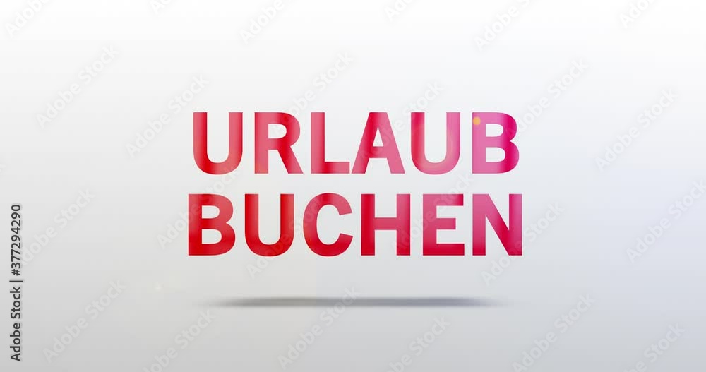 Urlaub buchen. Partikel Logo. Text Animation. Rotes Wort auf grauem Hintergrund. Hochwertiges Intro Urlaub buchen. Partikel Logo. Text Animation. Rotes Wort auf grauem Hintergrund. Hochwertiges Intro