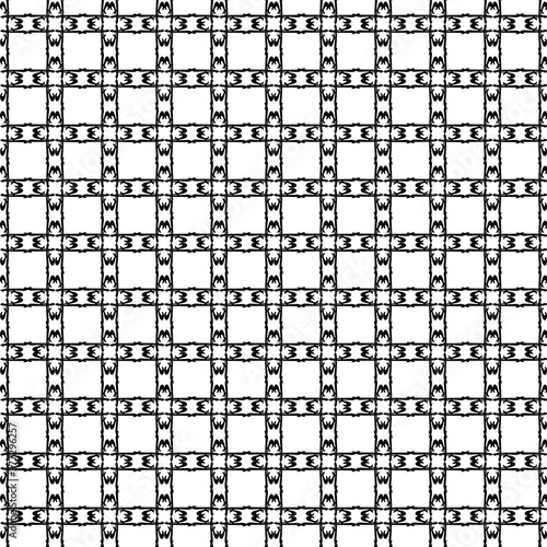 Vector abstract transparent geometric ornament monochrome seamless pattern background tile 