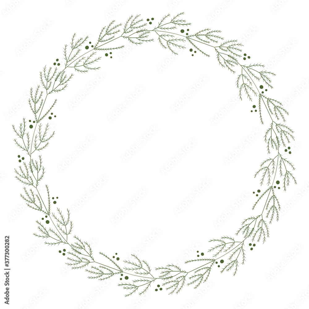 A Wreath with green twigs. The Wreath is isolated on the
white background for your creative design.
A Wreath with green twigs. The Wreath is isolated on the
white background for your creative design.