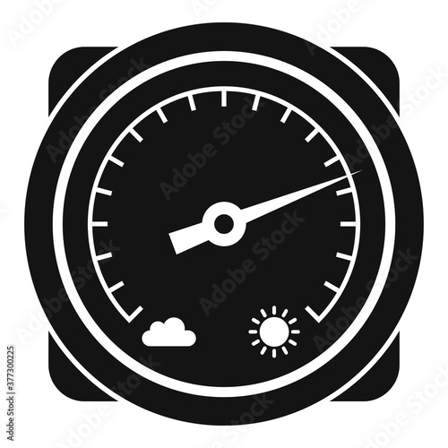 Change barometer icon. Simple illustration of change barometer vector icon for web design isolated on white background