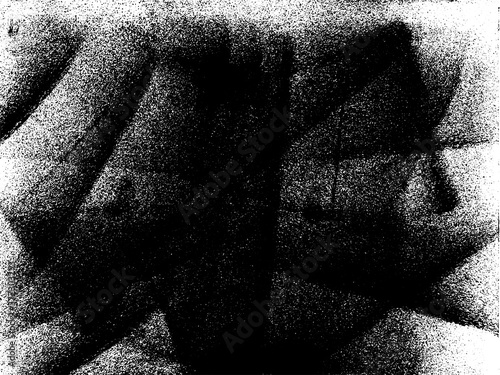 A black and white vector texture of a distressed rolled ink print. Ideal as a background or for adding texture. The vector file has a background fill and a texture layer for easy color scheme changes.