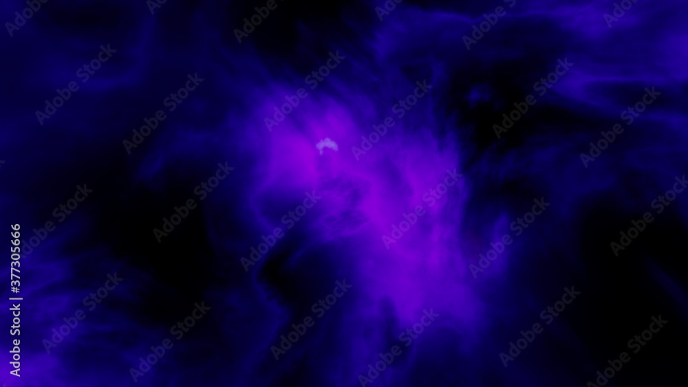 Beautiful blue nebula. No stars