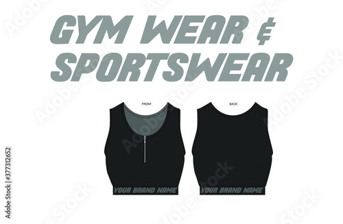 sportswear and gym wear bra