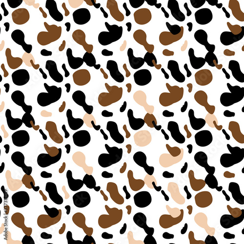 cow spots seamless pattern. Endless texture wallpaper,printing on fabric