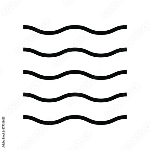 Black and white wave or wat...