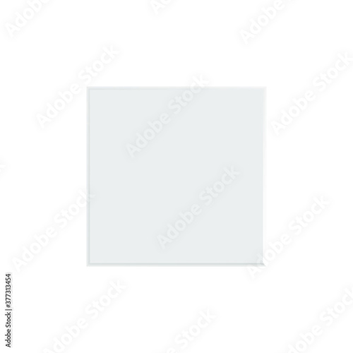 Blank white sheet of paper with shadow. A place for your text. Notebook sheet with copy space isolated on a white background