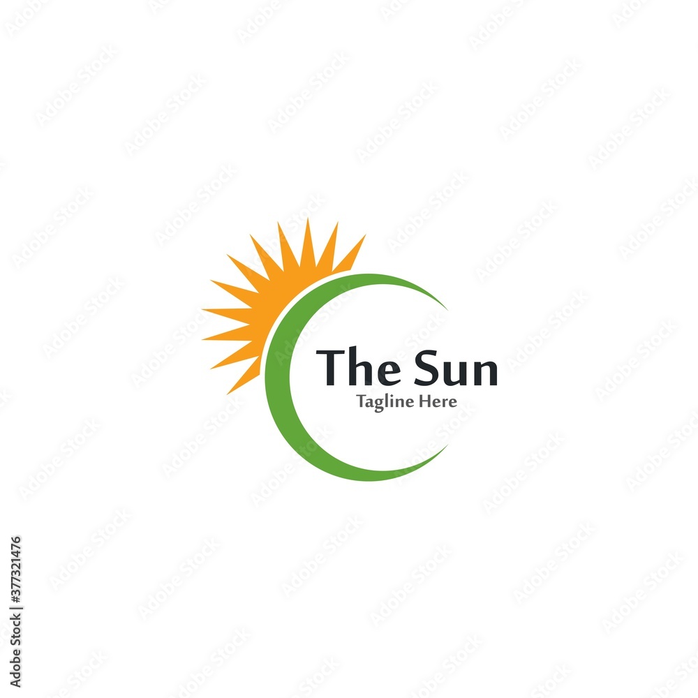 Obraz premium sun Logo Icon Vector illustration
