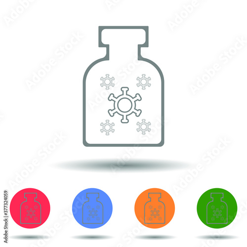 Coronavirus COVID-19 vaccine vector with isolated background