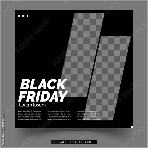 social media black friday template