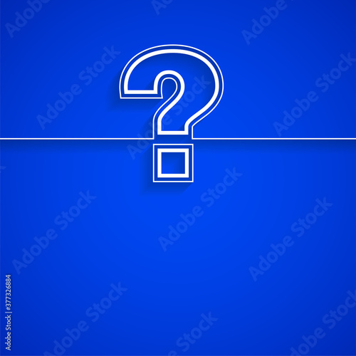 question mark template for help and support page