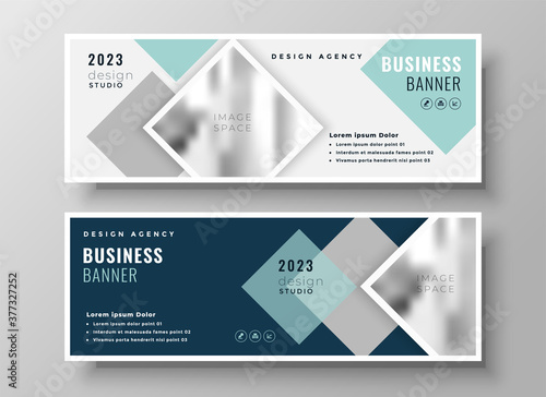 stylish web business modern presentation template design