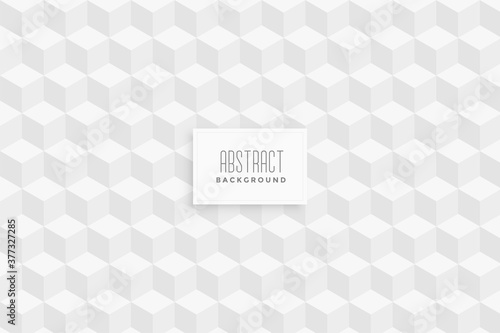 3d cube style white pattern background design