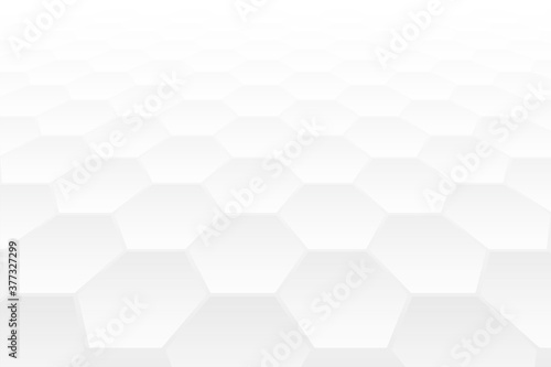 hexagonal shape 3d perspective style white background design