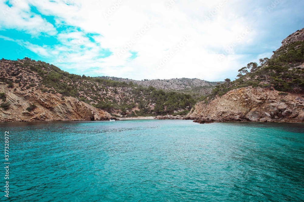 Fototapeta premium island in the blue sea
