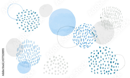 Watercolor material with a soft impression