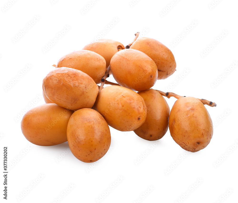 Date fruits isolated on white background. Date fruits isolated on white background.