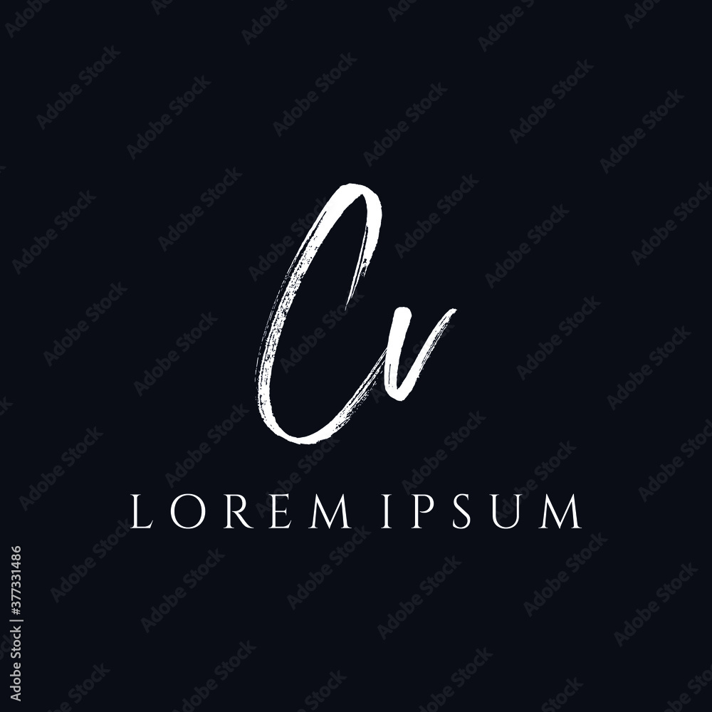 Letter CV luxury logo design vector Letter CV luxury logo design vector