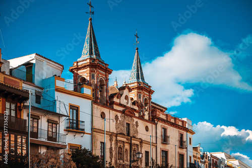 Andalusia style building in Seville city  Spain