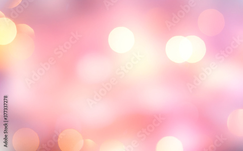 Pink blurred bokeh background.Valentines backdrop.Soft defocused wallpaper.