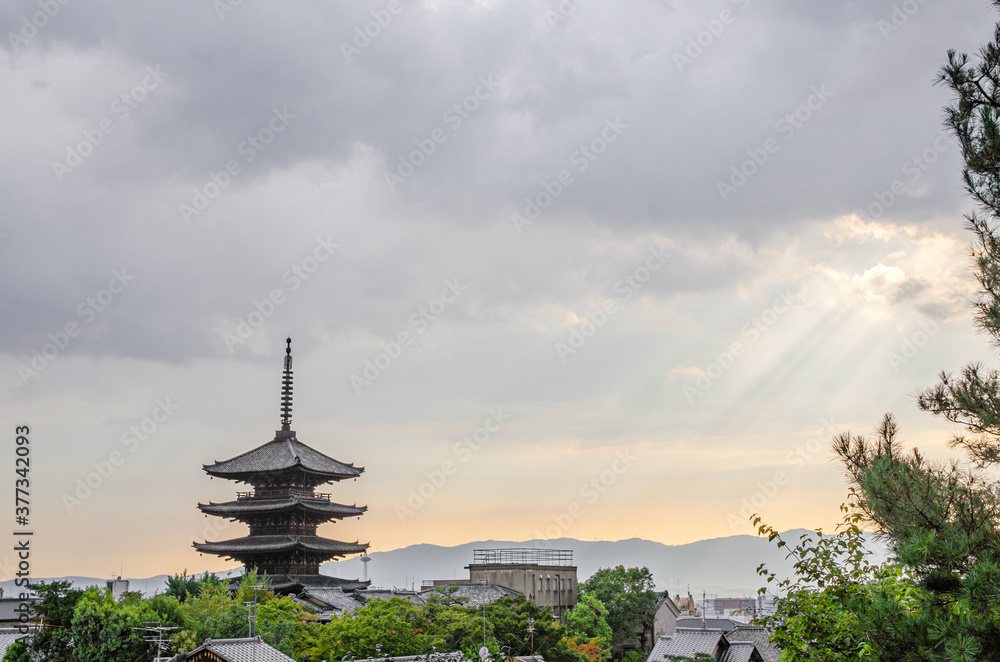 京都の八坂の塔 京都の八坂の塔