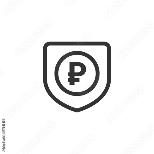 Russian Ruble icon. Cash symbol modern, simple, vector, icon for website design, mobile app, ui. Vector Illustration