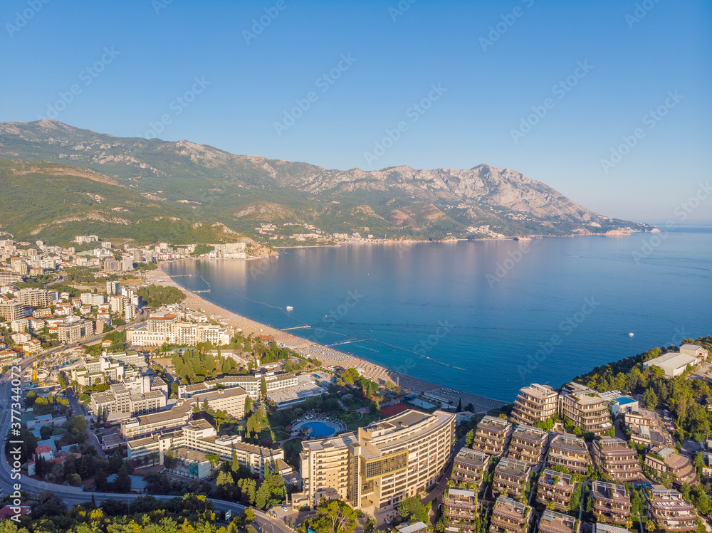Fototapeta premium The view of Becici Budva, Montenegro