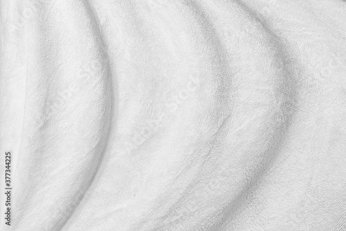 White cloth texture, crimping of fabric for background