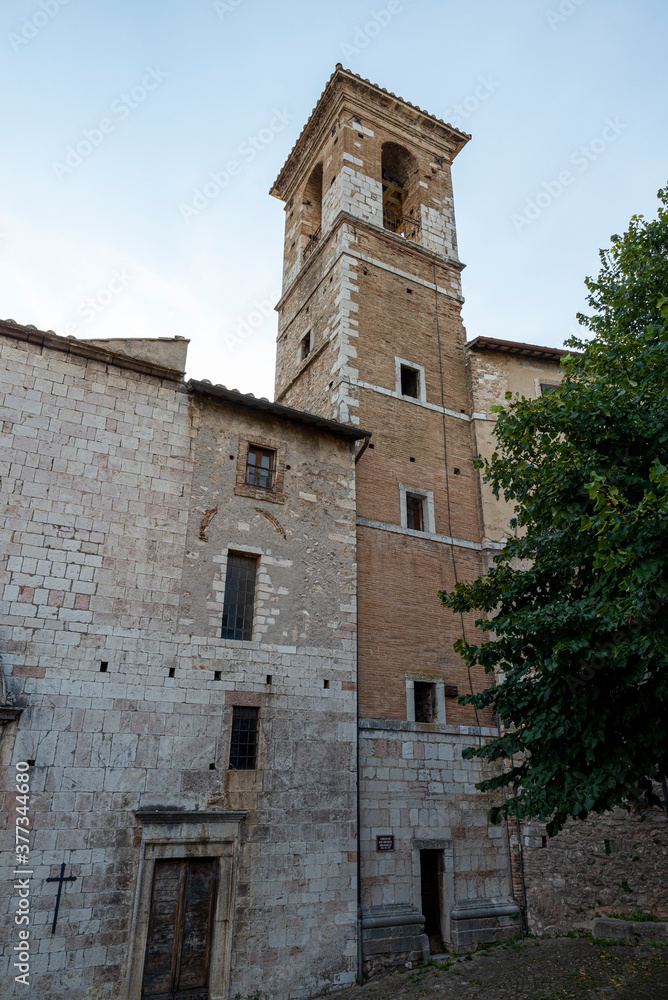 church of san michele arcangelo in the town of stroncone