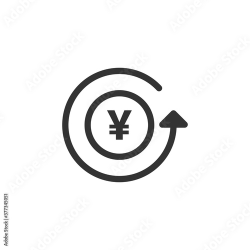 Yen icon. Cash symbol modern, simple, vector, icon for website design, mobile app, ui. Vector Illustration