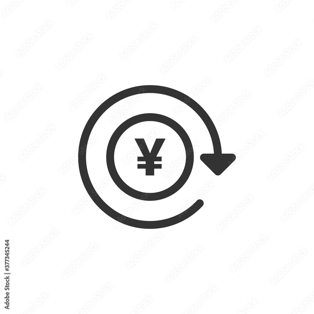 Yen icon. Cash symbol modern, simple, vector, icon for website design, mobile app, ui. Vector Illustration Yen icon. Cash symbol modern, simple, vector, icon for website design, mobile app, ui. Vector Illustration